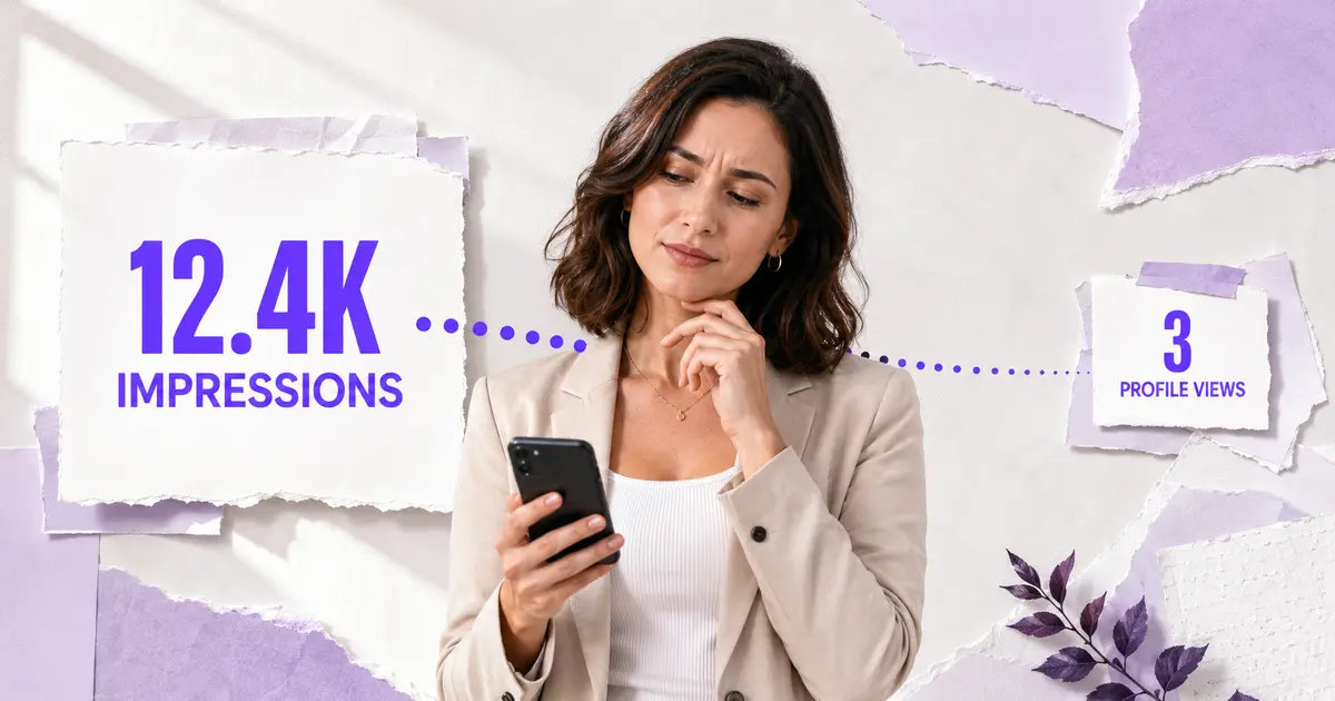 LinkedIn Posts Getting Impressions but No Profile Views? 7 Fixes for 2026